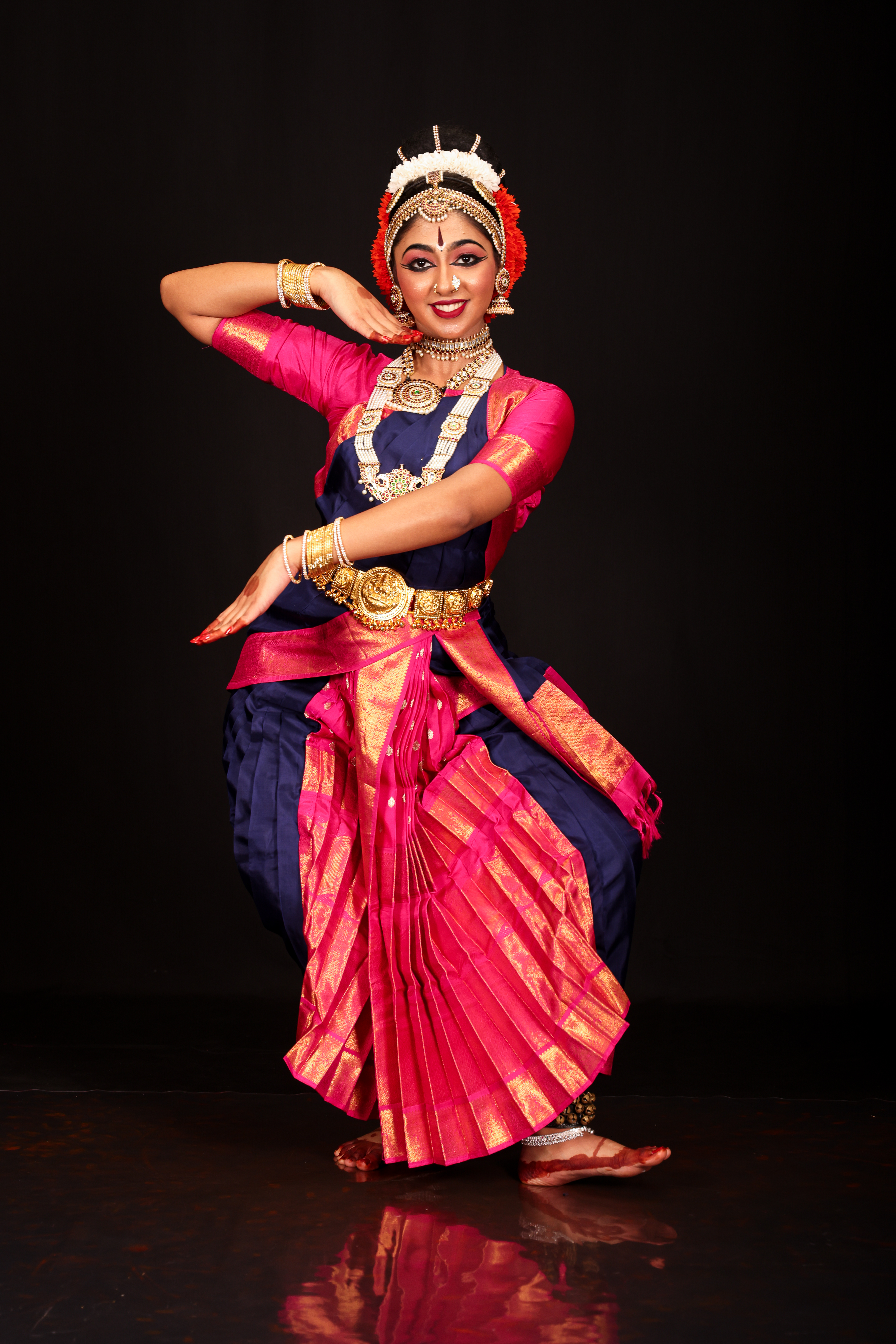 Sanjana Kondeti in Kuchipudi costume